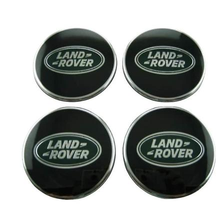 Land Rover musta ja vihreä keskiön navan seospyörän hatut 63mm sarja 4 kpl