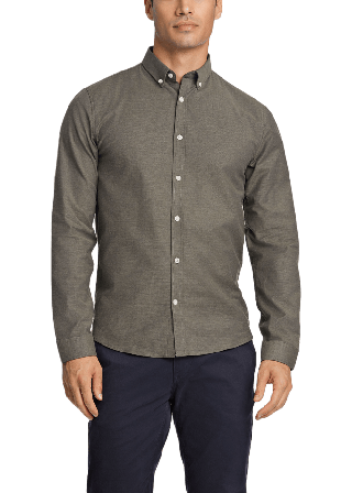 Lindbergh Oxford Superflex Shirt Skjortor Herr Grön 3XL