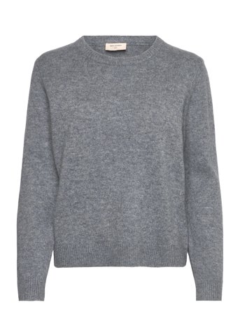 FREE/QUENT Pullover From Freequent In A Soft, Fine-Knit Material. The Pullover Has A Simple - Grey - L