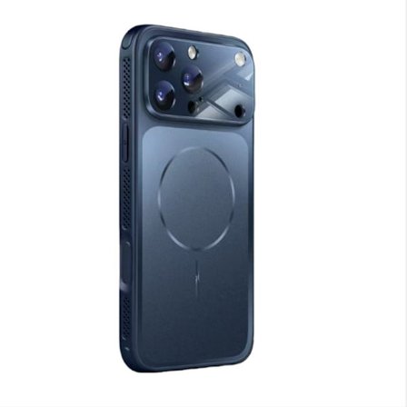 Magnetiskt Telefonskal Kompatibelt med iPhone 17 Pro Max - PC & Glas, Corning Glass Linsskydd, Värmeavledning