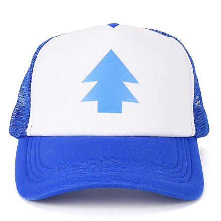 Kvinder Mænd Trucker Baseballkasket Pine Tree Dipper Gravity Fall Mesh Hat Justerbar Hfmqv