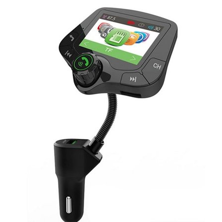 Bluetooth FM -lähetin 5V / 2.5A Pikalaturi 3.0 Auto Auto langaton MP3-soitin KLB