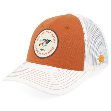 SQRTN - Orange trucker Keps - Waters Low Hooked Cap Burnt Orange/White Trucker @ Hatstore