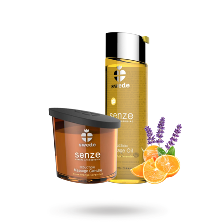 Swede: Senze Seduction Clove Orange Lavender Massage Kit - Vuxen.dk: Romantik & Forspil