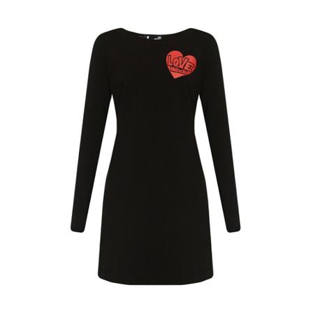 Love Moschino Dress , Zwart , Dames , Maat: XS