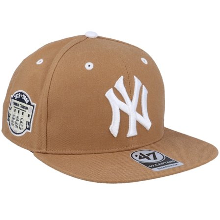 47 Brand - Hatstore Exclusive x New York Yankees Stadium Camel/White Snapback Snapback Brown Cap - MLB @ Hatstore