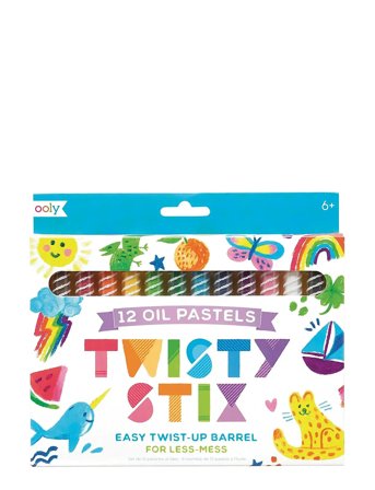 Ooly Oil Pastels 12 Pcs - Twisty Stix - Multi/patterned - ONE SIZE