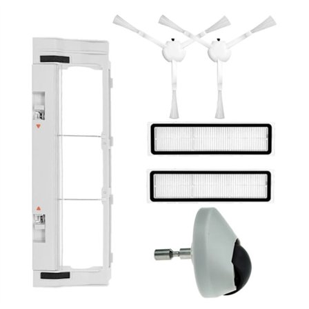 Tilbehør til D9 Max Robotstøvsuger - Udskiftningsdele - Udskiftningsbørste, Dæksel, Filter, Hjul