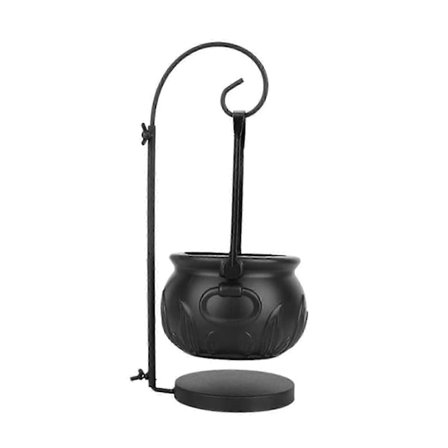 Halloween häxkittel med Shand Trick Or Treat godisskål med ljus plast svart kittel Halloween hink festtillbehör inomhus utomhus dekoration