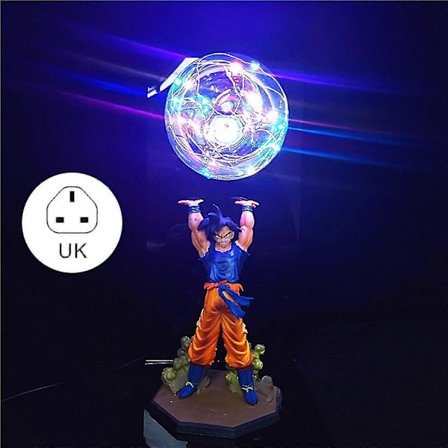 Dragon Ball Goku Spirit Bomb Nattlampa, Anime LED Skrivbordslampa, Dekorativ Sovrumslampa, Barnpresent Tecknad Sänglampa Ny