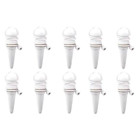 10 kpl Automaattisia kasteluantureita Kasvijärjestelmä Keraaminen Luova Puutarhanhoito Kukkaruukku Tippalaite Puutarhaletkut Vesi-Valkoinen