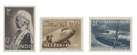 Hollandsk Ostindien 1934-1938 - NVPH 216-239-240 - Ubrugt