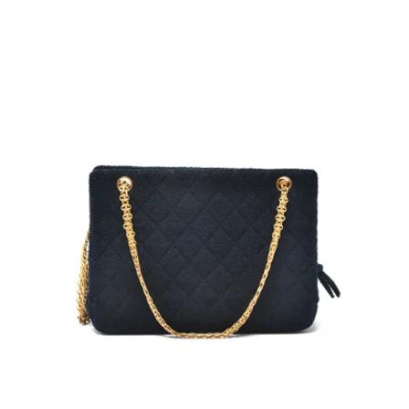 Chanel Vintage, Pre-owned Shoulder Bag Blauw, Dames, Maat:ONE Size