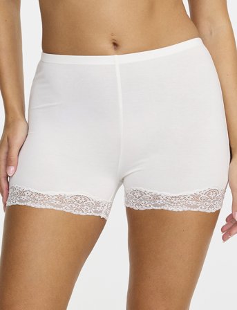 Damella of Sweden Biker Briefs - White - L