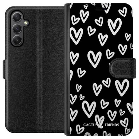 Yhteensopiva Lompakkokotelo Samsung Samsung Galaxy A24 4G Cactus and Friends - Handdrawn Love Chaos