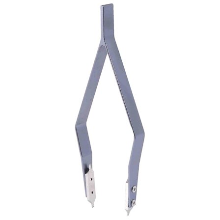 Urmaker-tang i rustfritt stål 7825 V-type for å bytte fjærstenger