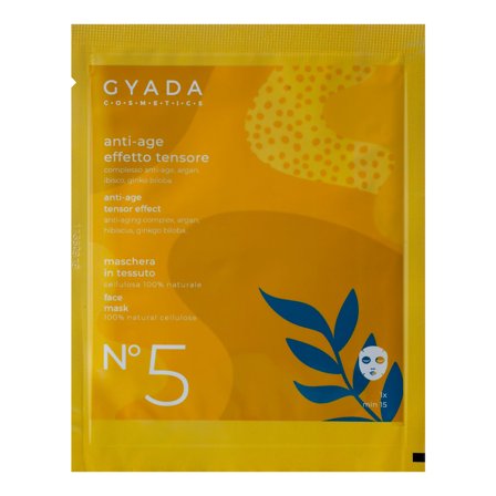 Gyada Cosmetics Maschere Viso in Tessuto Maschera In Tessuto Anti-age / Effetto Tensore N. 5 15ml - Maschera Anti-età viso