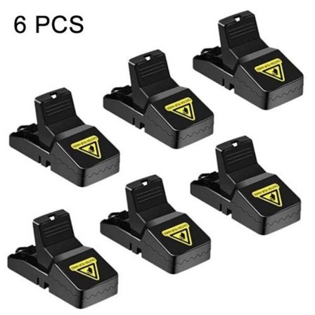 6 st högkänsliga hushållslegeringar i plast för musfällor