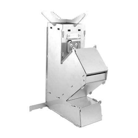 Rustfrit stål camping raketovn brændefyret til udendørs teltvarmer