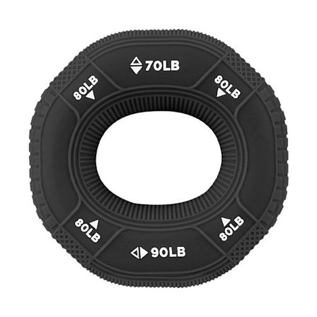 Håndtræner - Silikonering for stærkere greb Black