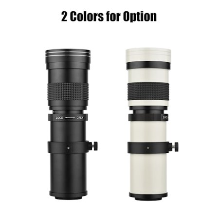 Kamera Super Telefotoobjektiv T-feste Adapter Ring Kit Manuell Fokus Super Zoom Objektiv med 1/4 Skruehull for EF-feste 80D 77D 70D 60D