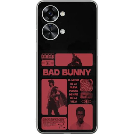 Kompatibelt Mobildeksel til OnePlus Nord 2T Bad Bunny NFL-inspirert skjoldlogo med amerikansk fotball og stjerner