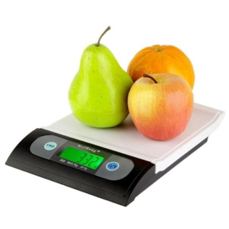 Keittiövaaka LCD-näytöllä 7kg Valkoinen