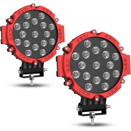 7 tuuman pyöreä 51W autojen LED-työvalo, korjausvalo