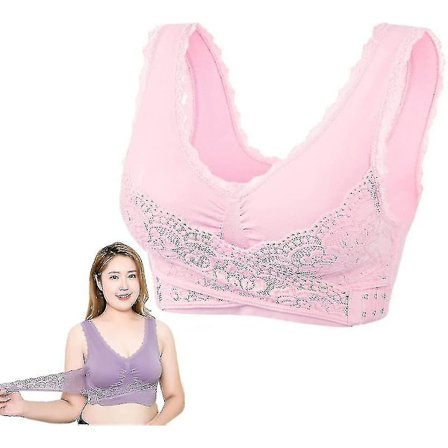 Tourmaline Shaping Trådlös Silkeslen BH, Lymfvitets avgiftning och Formande Kraftfull lyftande BH för kvinnor