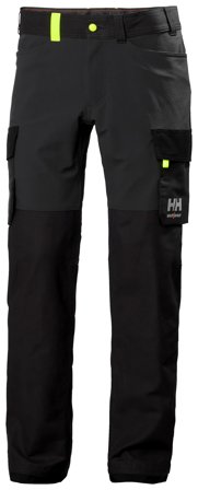 Helly Hansen Workwear Oxford 77408_989 Arbetsbyxa grå/svart Storlek C58, Arbetskläder