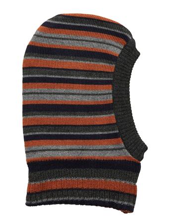 Wool Fullface W. Small Stripes Patterned Melton