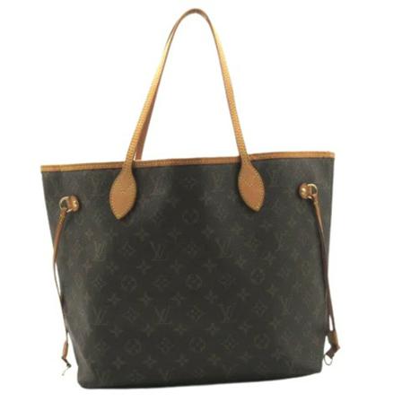 Louis Vuitton Vintage, Pre-owned Neverfull MM Monogram Bag Bruin, Dames, Maat:ONE Size,Canvas