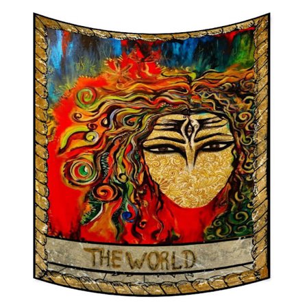 1PC Tarot veggteppe, psykedelisk, dekorasjon for soverom livi