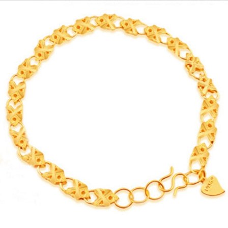 Guldpläterande 18K guldarmband