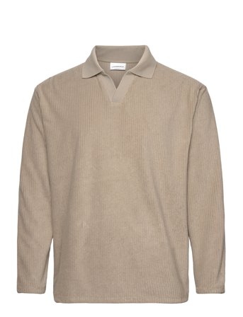 Lindbergh | V-Neck Jacquard Polo L/S | XL