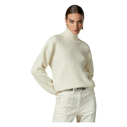 Patrizia Pepe Turtlenecks Hvid, Dame Rullekraver