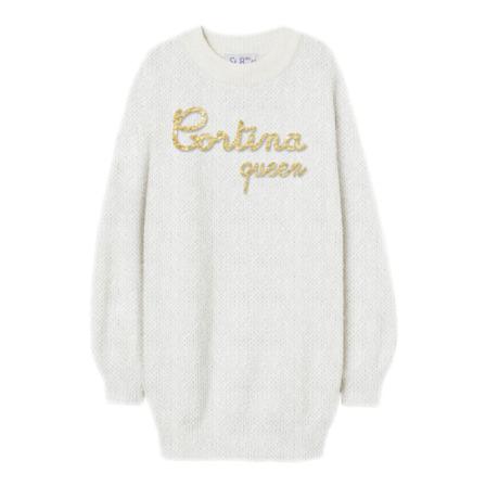 MC2 Saint Barth, Long Knitwear Wit, Dames, Maat:M