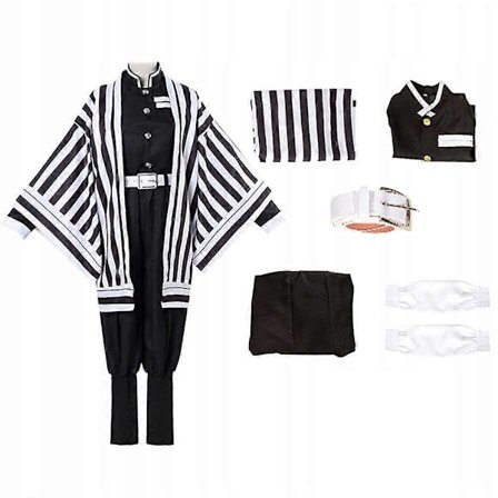 Demon Slayer Cosplay Iguro Obanai Anime Kostyme