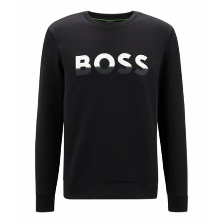Boss Green - Långärmade T-shirts - Svart - Herr - Storlek: S, Herr, Storlek: S