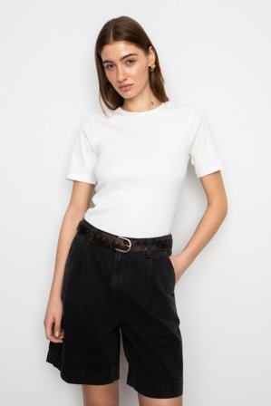 CAMILLA PIHL - Pippa Rib Tee - Off-White SizeXL