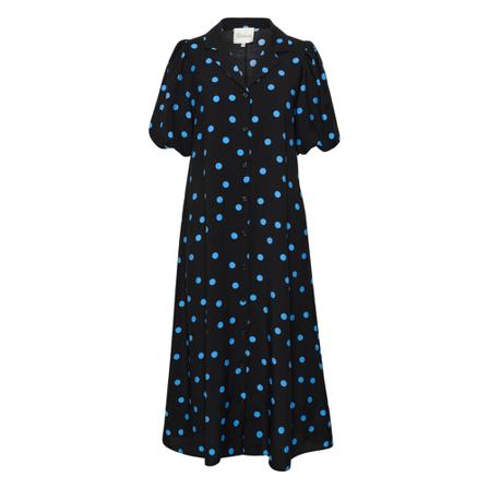 My Essential Wardrobe, Costa MW Long Dress Blauw, Dames, Maat:M