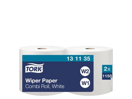 TORK Industritorkrulle Advanced W1/2 vit - Lyreco - Städ och hygien - Toalettpapper och torkpapper - Industritork