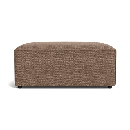 Lissabon Pouf Hocker in Nordic Braun, moderner Stil mit mehreren Schaumstoffschichten und stabilem Rahmen, komfortabel und hochwertig, 42cm