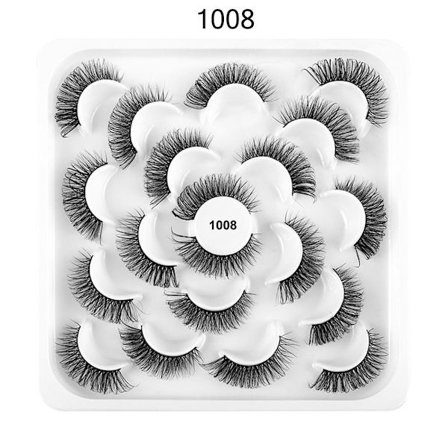 10 par Russian Strip Lashes Lösögonfransar 1008 1008