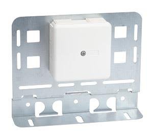 Wibe Group W24 Dosplåt med hålbild för 4 st. modularjack, Installationsmaterial