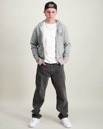 C.P. Company ZIP SWEATSHIRT/HOOD Gris Sweats à capuche Garçon - Kids Brand Store