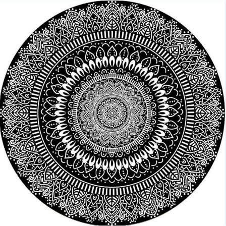 Mattor för inomhus och utomhus runt blomman