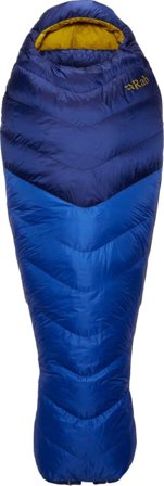 Rab Women's Neutrino 400 down sleeping bags Blue Left Zip
