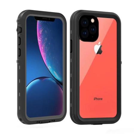 Iphone 12 Pro Heltäckande Vattentät Premium Skal - 2m Transparent