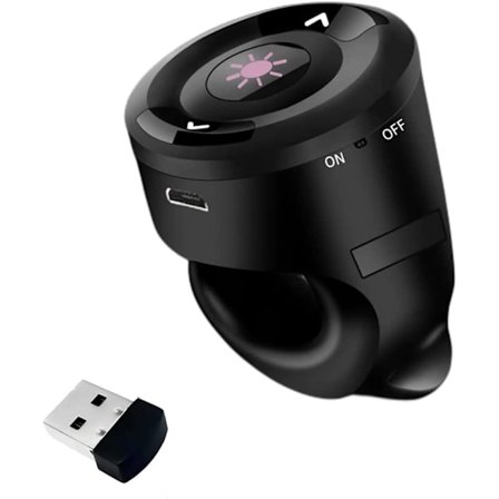 1 stk 2,4G trådløs presentasjonsfjernkontroll for PowerPoint-presentasjoner